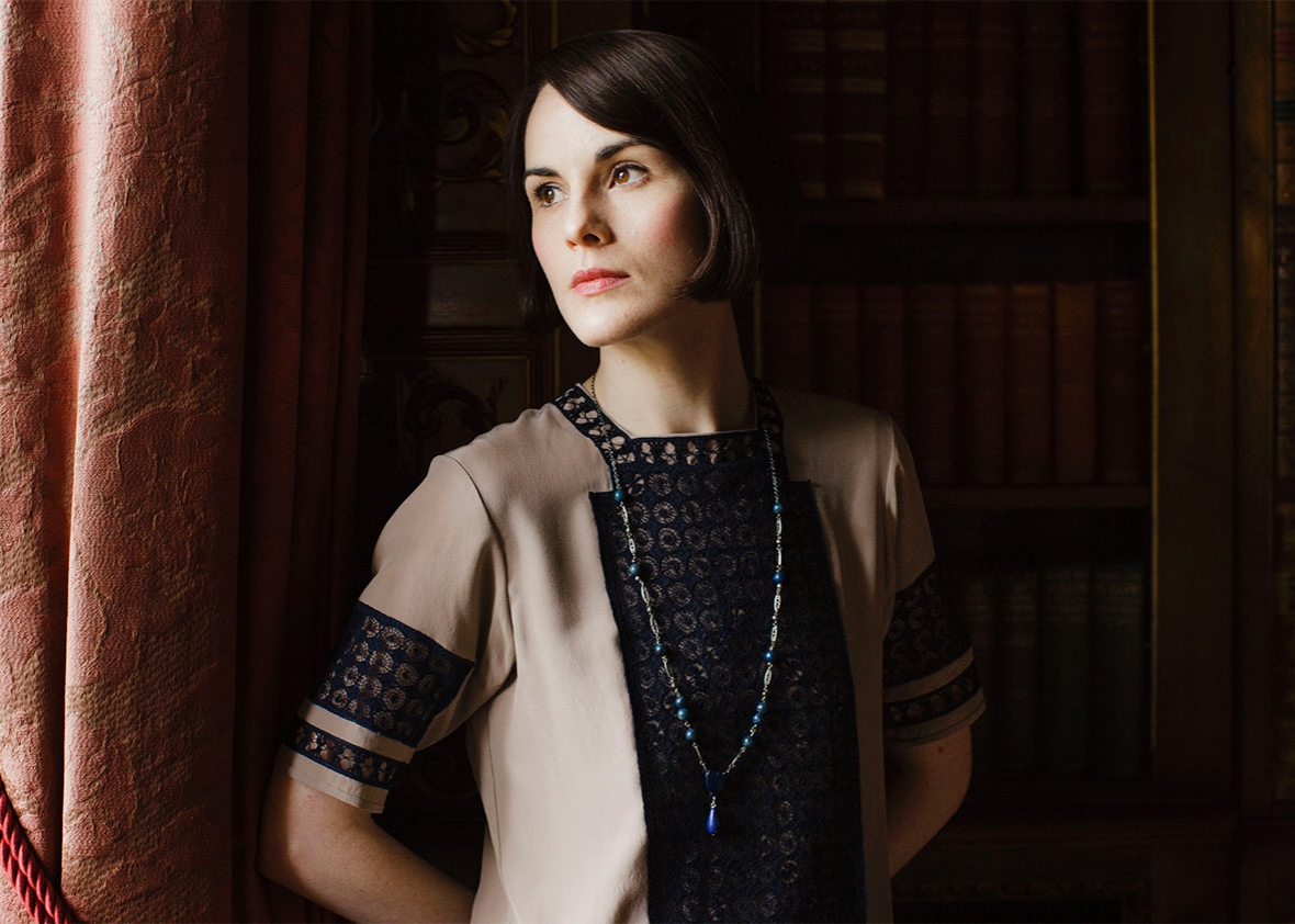 Michelle Dockery as Lady Mary.