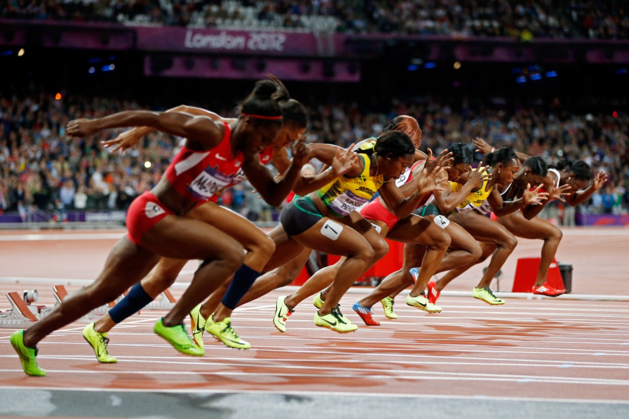 Women’s 100 meters, 2012 Olympics Watch ShellyAnn FraserPryce and Carmelita Jeter in our