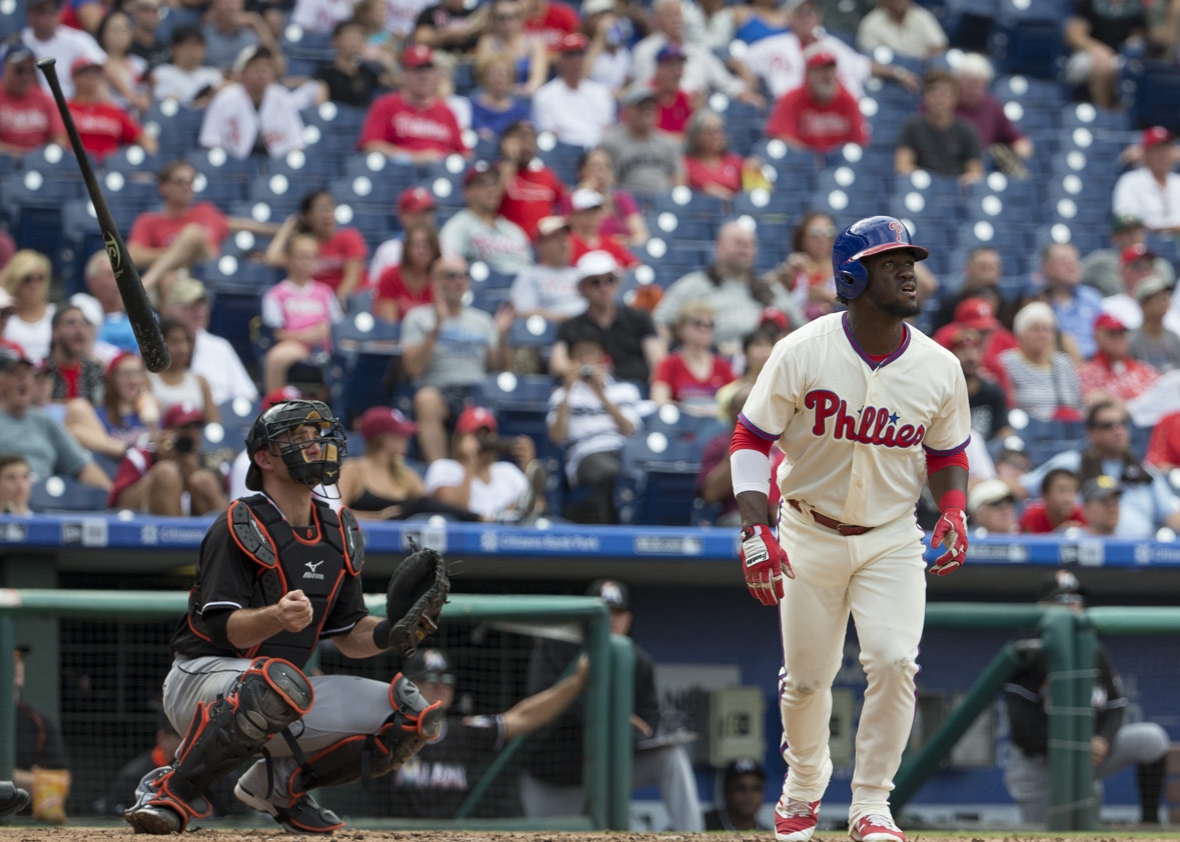 Odubel Herrera #37 of the Philadelphia Phillies