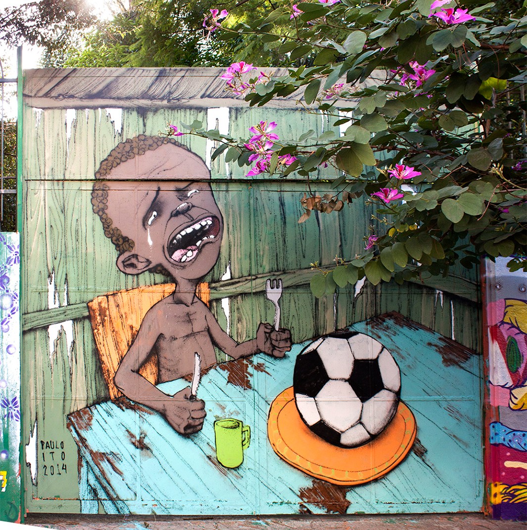 Paulo Ito, World Cup: A Brazilian street artist has created the World