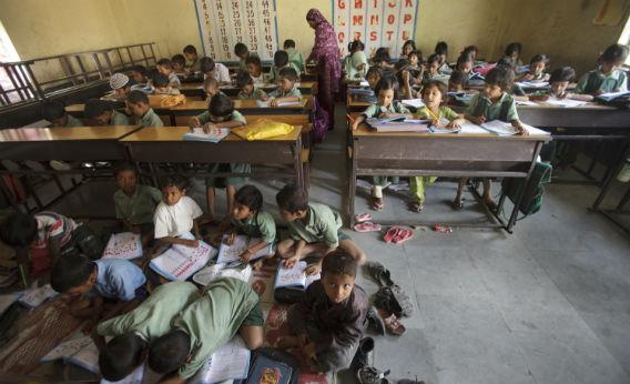 A public school in India. 