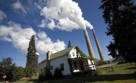 Smokestacks in Pennsylvania. 