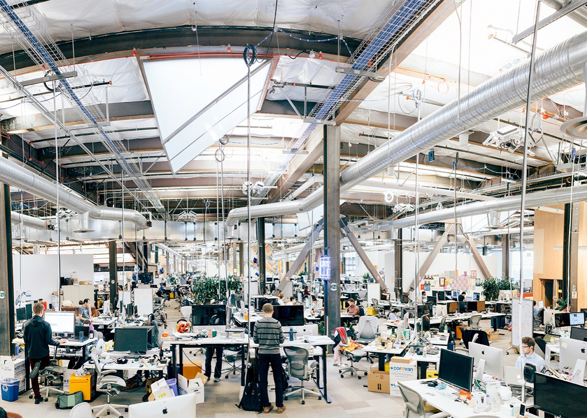 The Facebook office in Menlo Park, California.