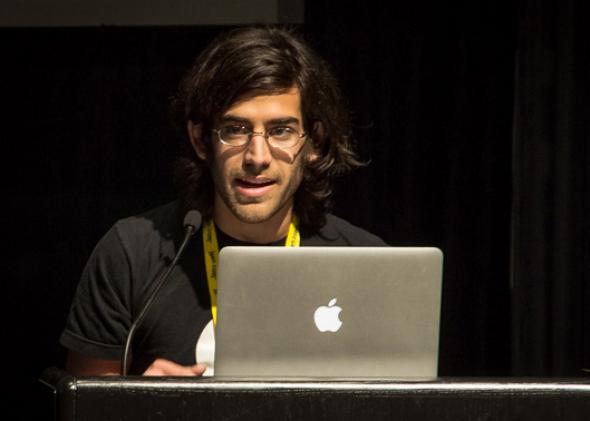 Aaron Swartz speaking at the Freedom to Connect conference