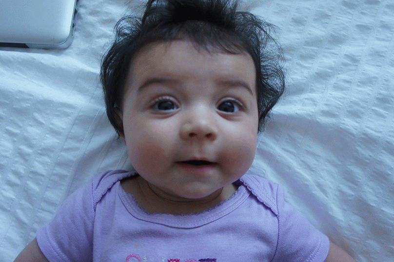 The author's six month old daughter. The author's six month old daughter.