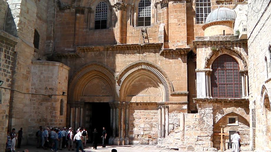 The Immovable Ladder at the Church of the Holy Sepulchre