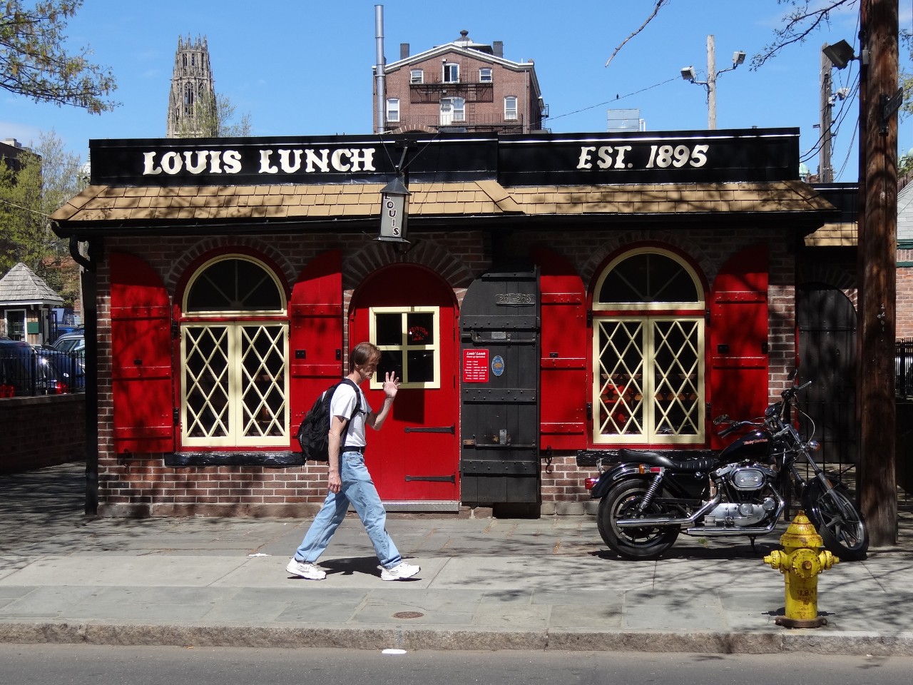Louis&#39; Lunch in New Haven, Connecticut, is the birthplace of the hamburger, the Library of ...
