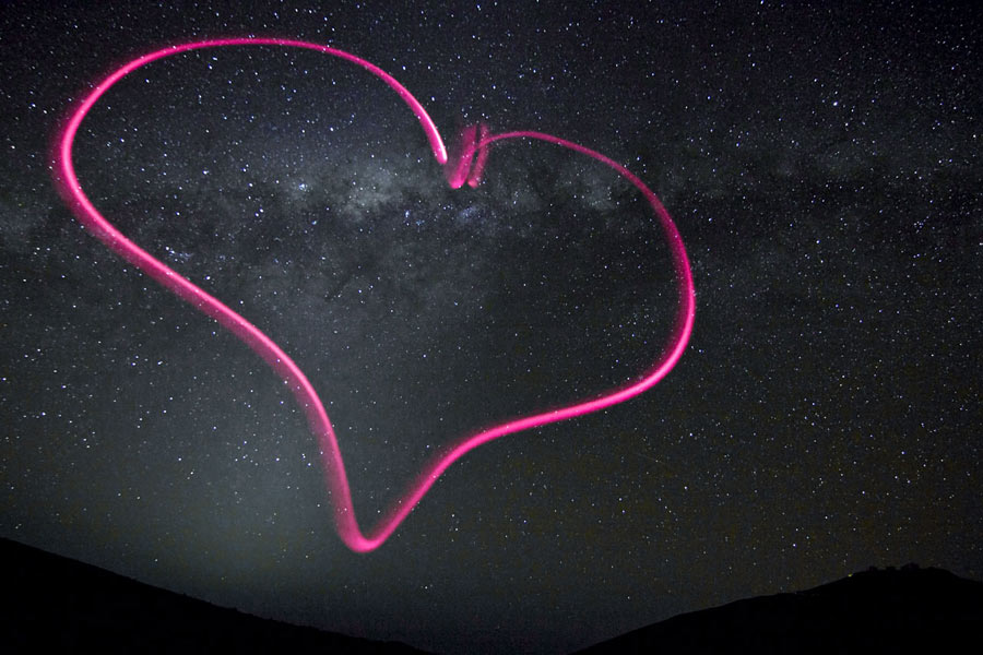 The Heart of the Milky Way, for Valentine’s Day