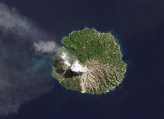 Paluweh volcano seen by Landsat