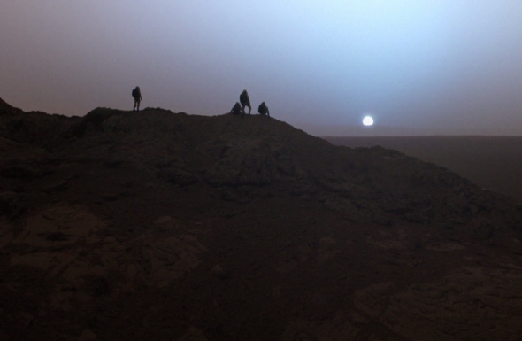 Sunset on Mars