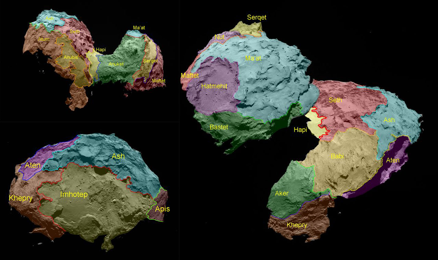 Comet map