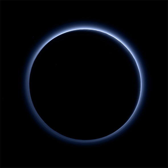 Blue skies on Pluto