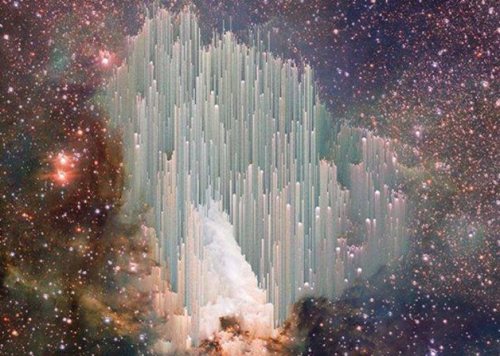 Cosmic ice sculptures photo debunked.