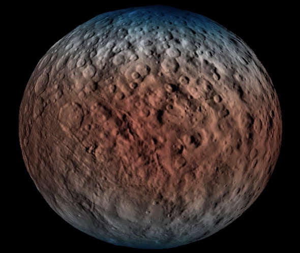 water map of Ceres