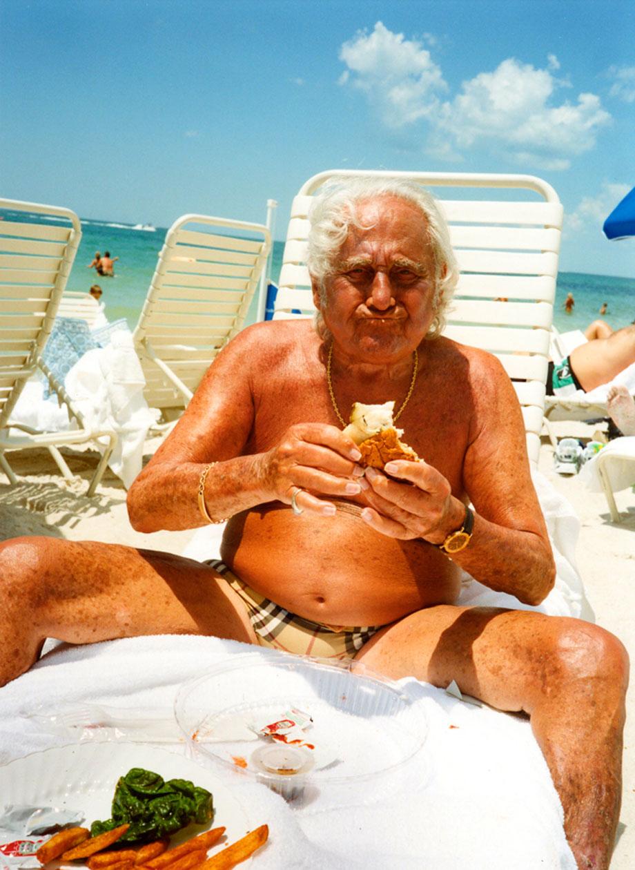 Grandpa Having Lunch, Naples, Fla., 2003