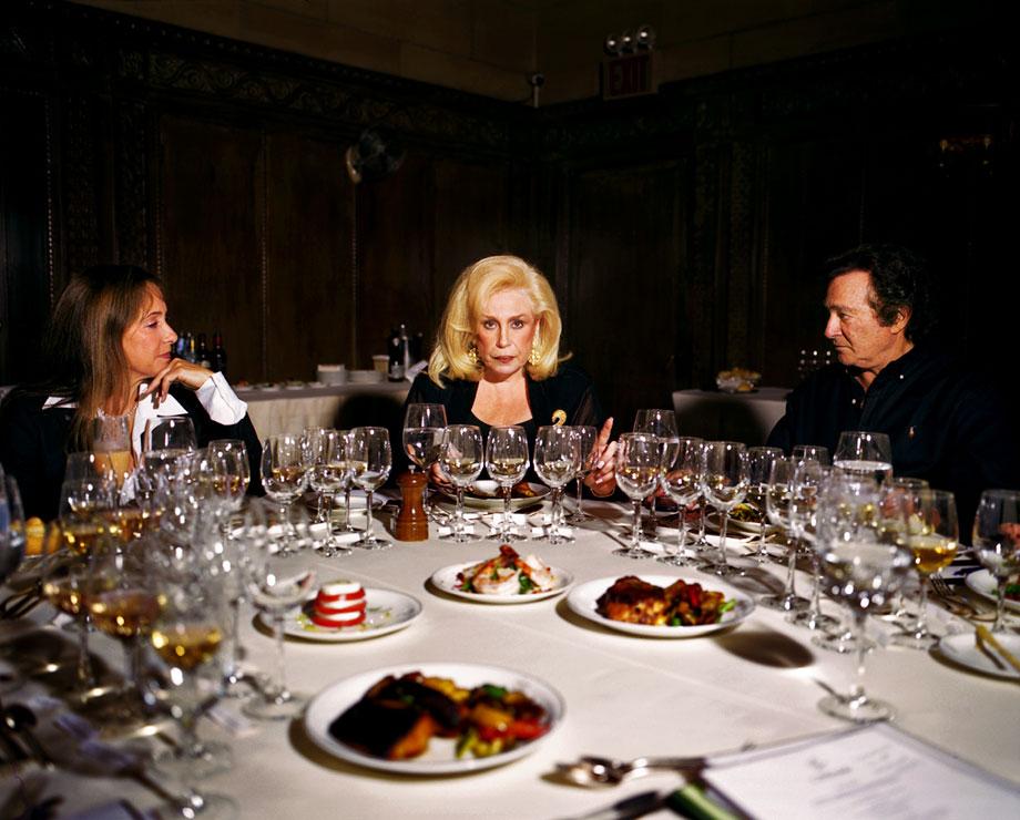 Mom and Dad With Harriette at Tasting, New York City, 2008