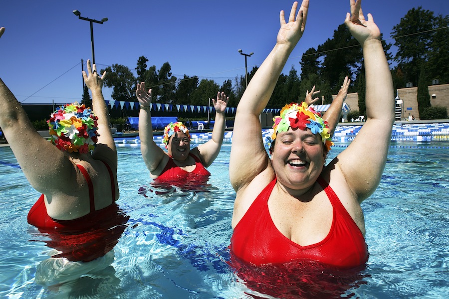 Fat Woman Swimming 17