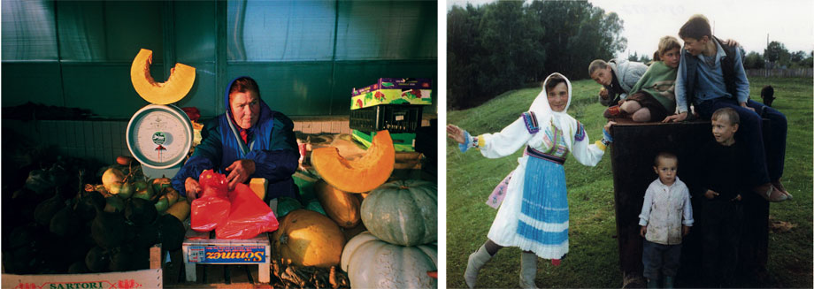 Left: From the Meeting series, Moscow, 2004. Right: From the Everyday cycle, Kartukovo, 1995.