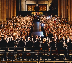 Candle lighting ceremony, Cathedral of St. John the Divine, New York,