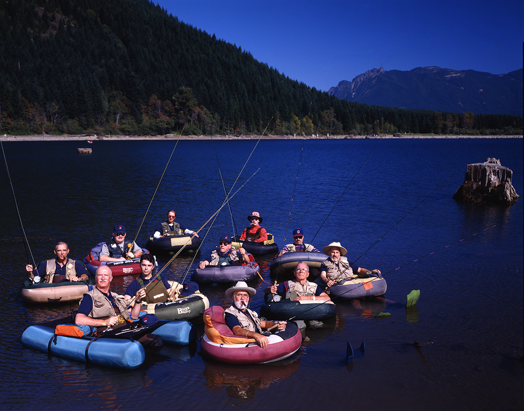 RUBBER BOAT FISHERMEN