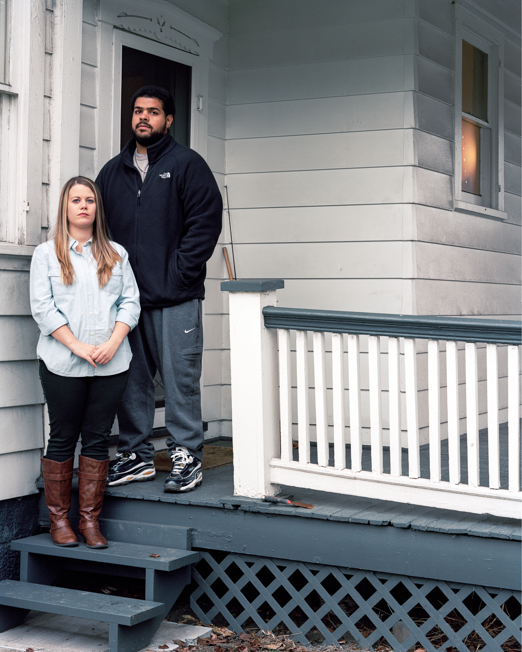 Christian and Mallory on their back porch