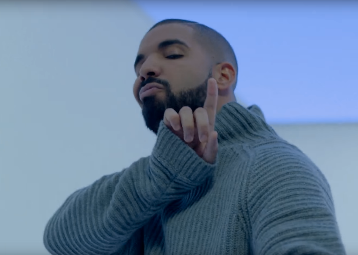 Drake in the &quot;Hotline Bling&quot; music video
