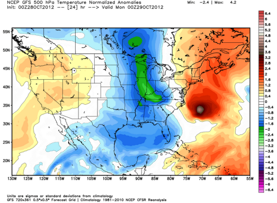 WeatherBELL Analytics map