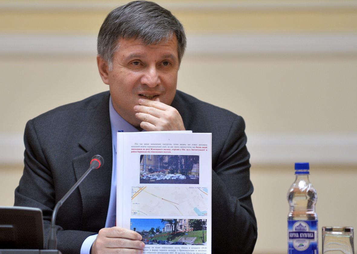 Ukrainian Interior Minister Arsen Avakov in 2014