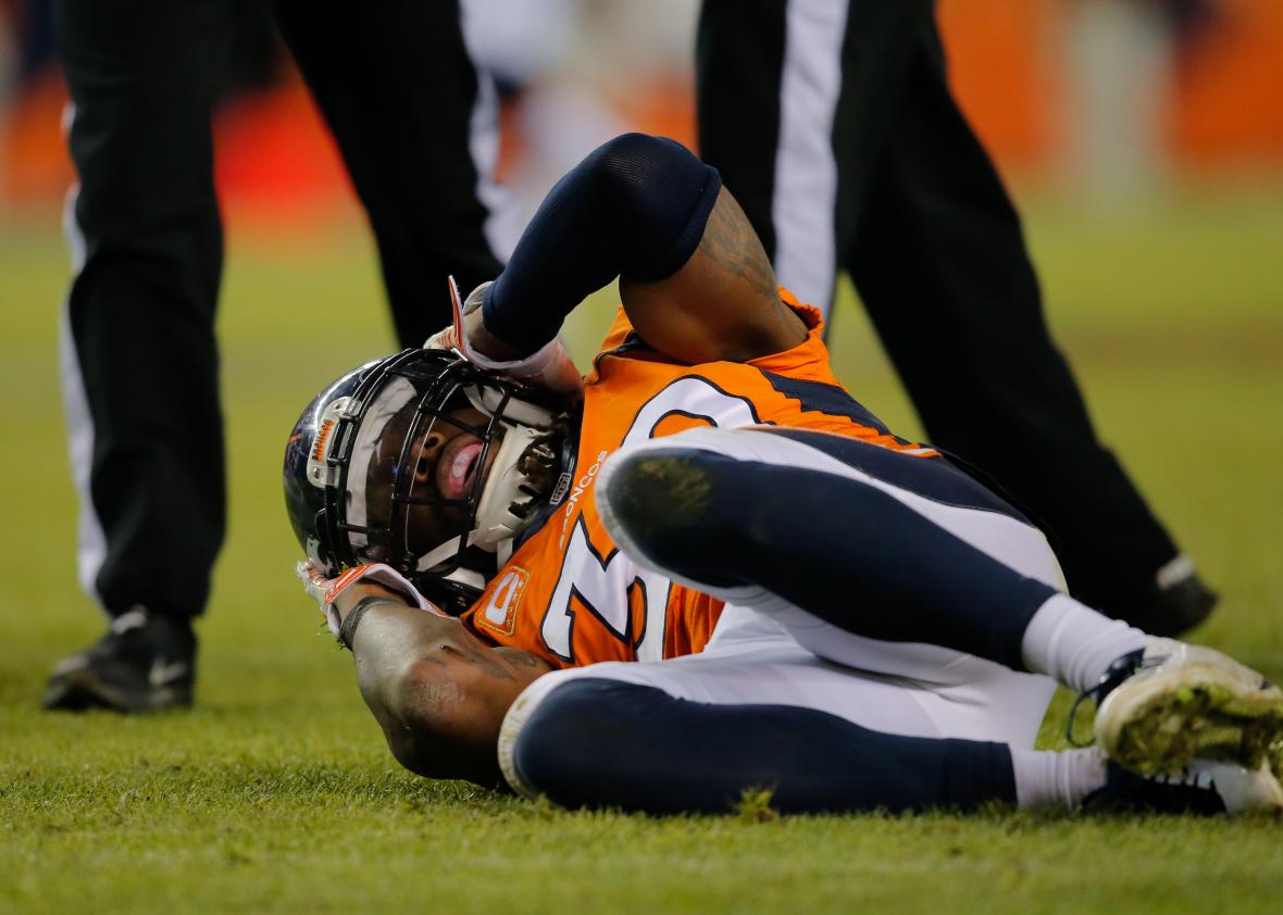 460878540-strong-safety-david-bruton-of-the-denver-broncos-lies 460878540-strong-safety-david-bruton-of-the-denver-broncos-lies