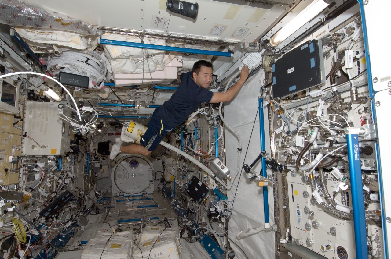 Do astronauts aboard the International Space Station have cleaning