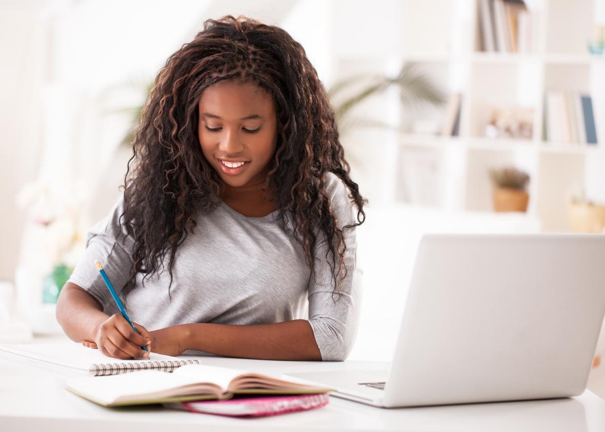 Online from writing work