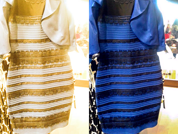 black and blue dress