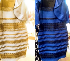 white and gold dress debate ...