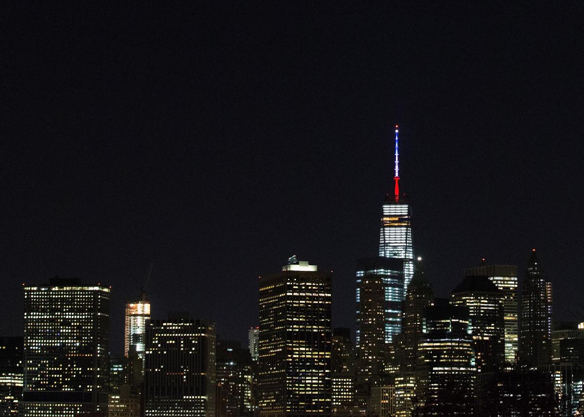 497072124-one-world-trade-centers-spire-is-shown-lit-in-french