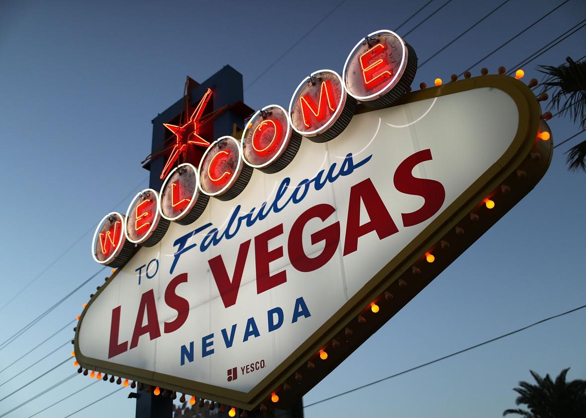 615325960-welcome-to-las-vegas-sign-is-seen-as-democratic