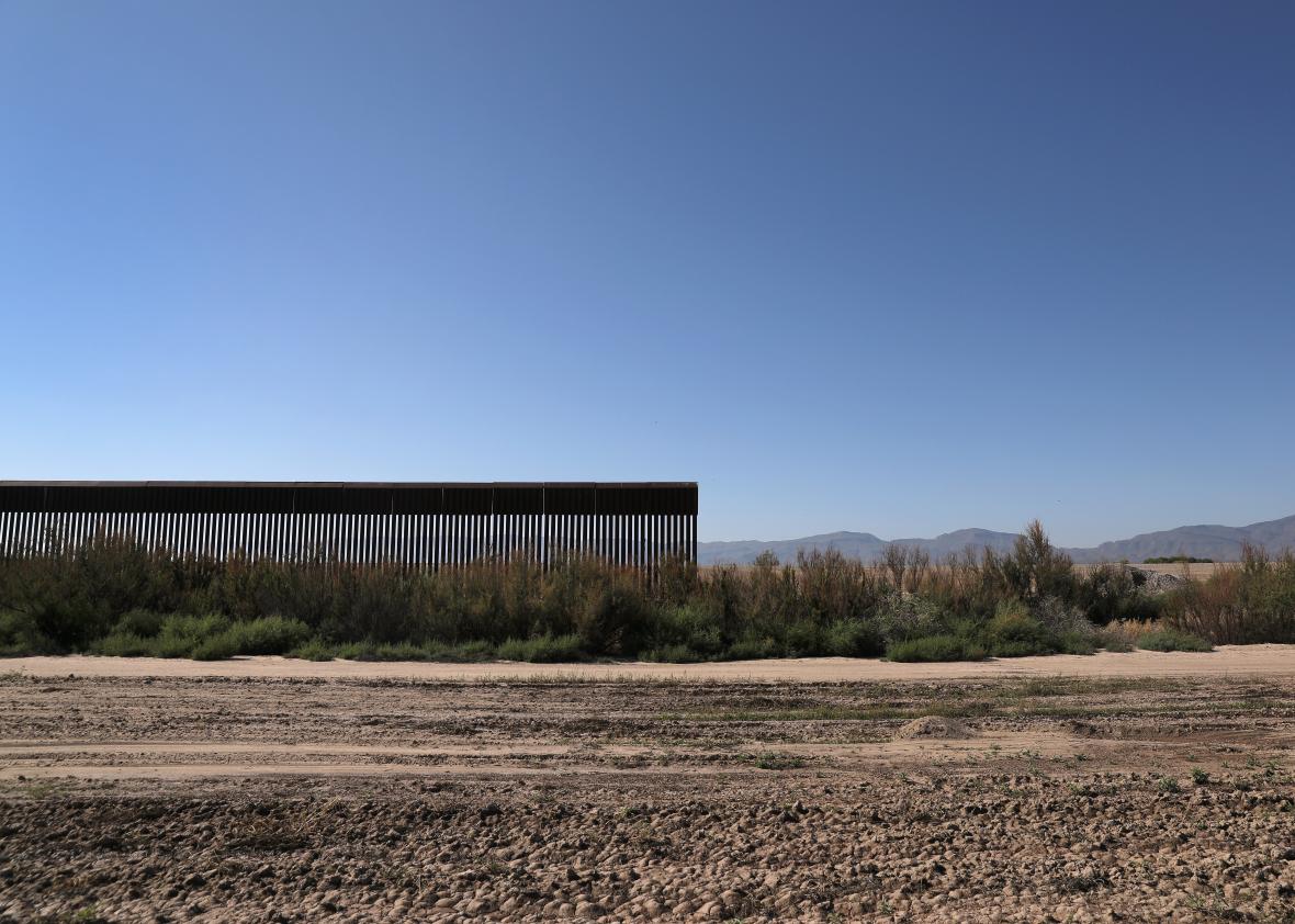 614678600-the-u-s-mexico-border-fence-stops-while-passing-through 614678600-the-u-s-mexico-border-fence-stops-while-passing-through
