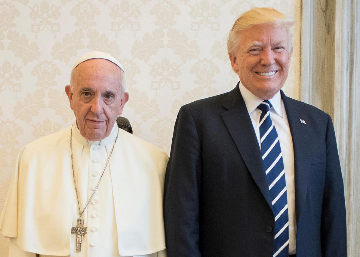 Image result for pope trump