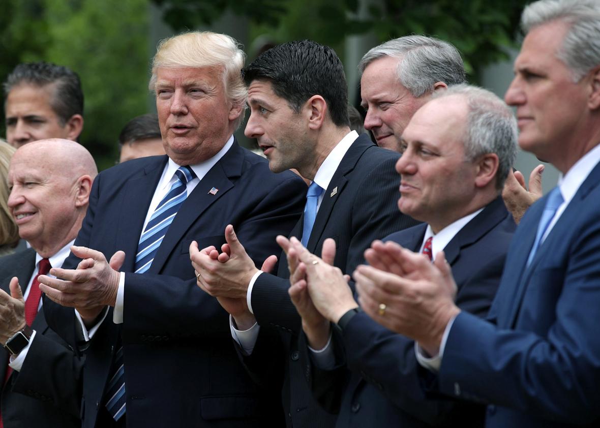 President-Trump-Speaks-At-The-White-House-After-The-House-Voted-On-Health-Care-Bill President-Trump-Speaks-At-The-White-House-After-The-House-Voted-On-Health-Care-Bill