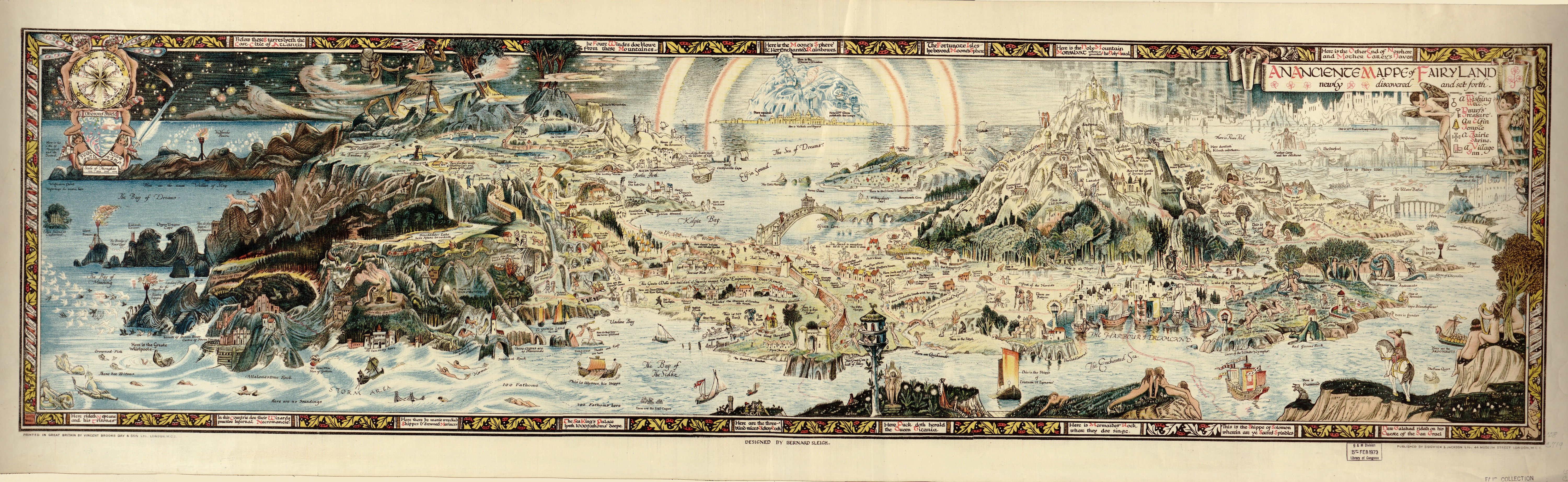 "An Anciente Mappe of FairyLand" by Bernard Sleigh