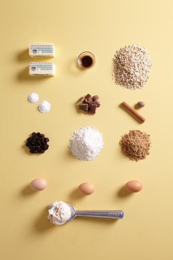 Ingredients for Tillamook Caramelized Butter Pecan Ice Cream Sandwiches