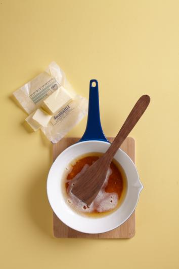 Melted Tillamook brown butter