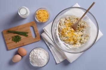 Ingredients for Cheddar Cheese Dumplings