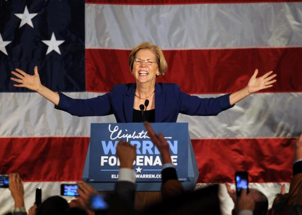 155686726-elizabeth-warren-takes-the-stage-for-her-acceptance 155686726-elizabeth-warren-takes-the-stage-for-her-acceptance