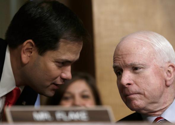 186443082-sen-marco-rubio-confers-with-sen-john-mccain-as-u-s