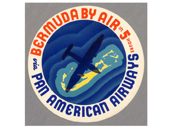 Pan American Airline PAA Vintage Looking   Sticker Decal Luggage Label 