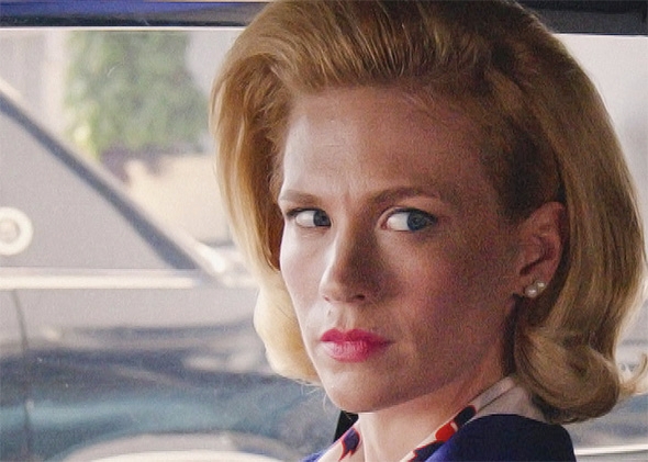 January Jones as Betty Francis in Mad Men.