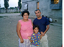 Mariana Burdulea, pictured with her family