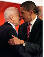 John McCain and Barack Obama. Click image to expand.
