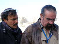 Richard Marcinko (right) and tour guide Yossi Maimon in Jerusalem. Click image to expand.