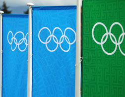Olympic flags. Click image to expand.